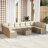 zestaw-sof-na-ogrod-11-pcs-bezowy-polirattan-stan-nowy