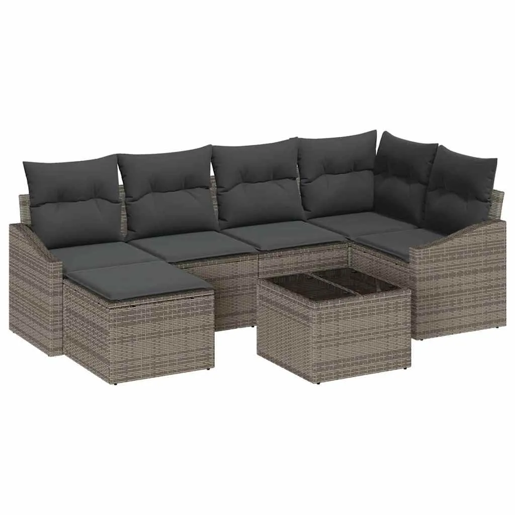 zestaw-sof-na-ogrod-7-pcs-szary-polirattan-stan-nowy