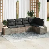 zestaw-sof-na-ogrod-5-pcs-szary-polirattan-stan-nowy