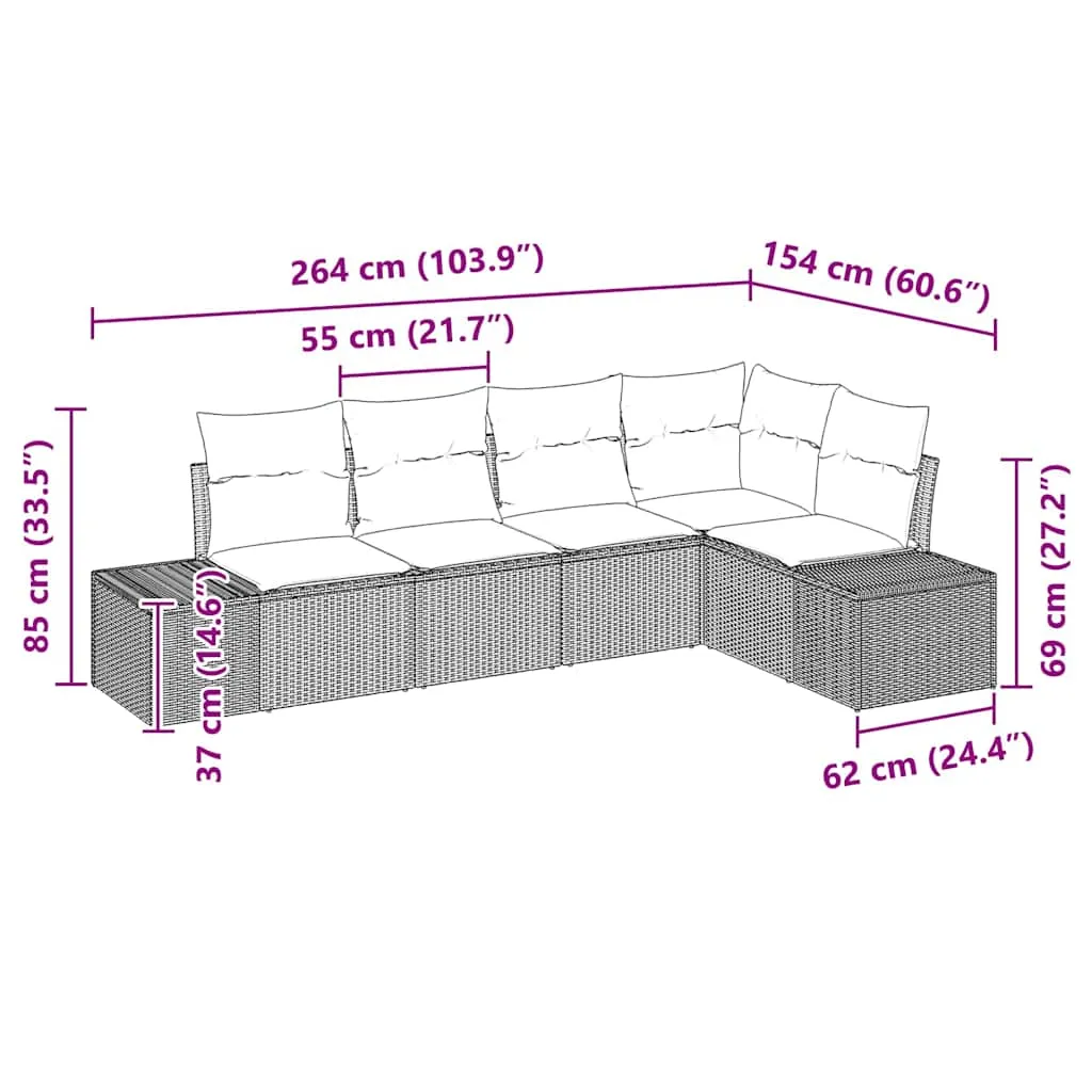 zestaw-sof-na-ogrod-5-pcs-czarny-polirattan