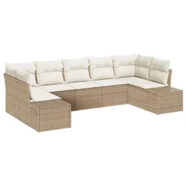 zestaw-sof-na-ogrod-z-poduszka-7-pcs-bezowy-polirattan