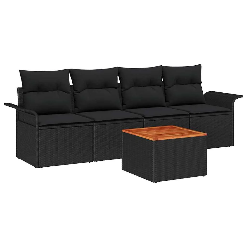 zestaw-sof-na-ogrod-5-pcs-czarny-polirattan