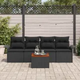 zestaw-sof-na-ogrod-5-pcs-czarny-polirattan-styl-nowoczesny