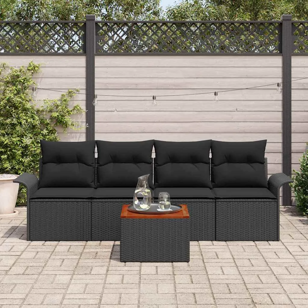 zestaw-sof-na-ogrod-5-pcs-czarny-polirattan-stan-nowy