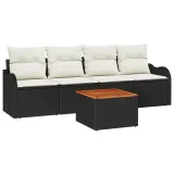 zestaw-sof-na-ogrod-5-pcs-czarny-polirattan