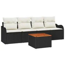 zestaw-sof-na-ogrod-5-pcs-czarny-polirattan
