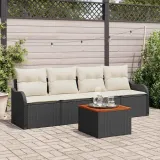 zestaw-sof-na-ogrod-5-pcs-czarny-polirattan-stan-nowy
