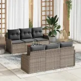 zestaw-sof-na-ogrod-7-pcs-szary-polirattan-stan-nowy