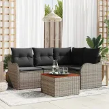 zestaw-sof-na-ogrod-5-pcs-szary-polirattan-stan-nowy