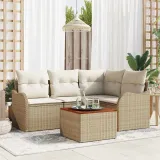 zestaw-sof-na-ogrod-5-pcs-bezowy-polirattan-stan-nowy