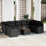 zestaw-sof-na-ogrod-10-pcs-czarny-polirattan-stan-nowy