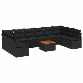 zestaw-sof-na-ogrod-z-poduszka-11-pcs-czarny-polirattan