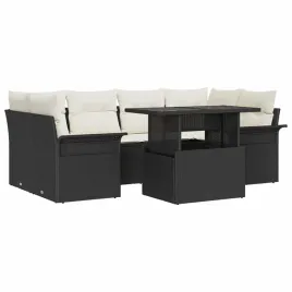 zestaw-sof-na-ogrod-z-poduszka-7-pcs-czarny-polirattan