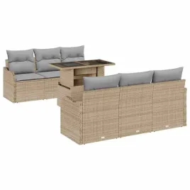 zestaw-sof-na-ogrod-z-poduszka-7-pcs-bezowy-polirattan
