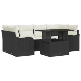 zestaw-sof-na-ogrod-z-poduszka-7-pcs-czarny-polirattan
