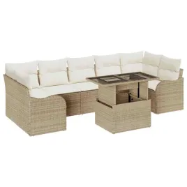 zestaw-sof-na-ogrod-z-poduszka-8-pcs-bezowy-polirattan