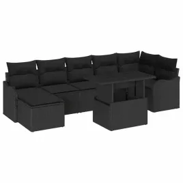 zestaw-sof-na-ogrod-z-poduszka-8-pcs-czarny-polirattan