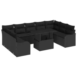 zestaw-sof-na-ogrod-z-poduszka-10-pcs-czarny-polirattan