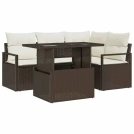zestaw-sof-na-ogrod-5-pcs-brazowy-i-kremowy-100-x-55-x-73-cm