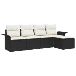zestaw-sof-na-ogrod-z-poduszka-5-pcs-czarny-polirattan