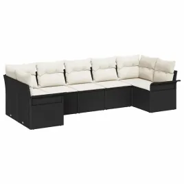 zestaw-sof-na-ogrod-z-poduszka-7-pcs-czarny-polirattan