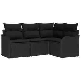 zestaw-sof-na-ogrod-z-poduszka-4-pcs-czarny-polirattan