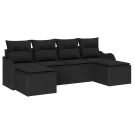 zestaw-sof-na-ogrod-z-poduszka-6-pcs-czarny-polirattan