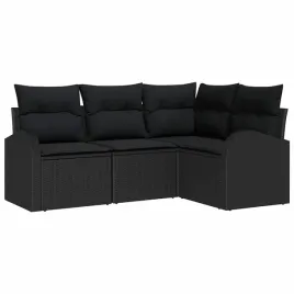 zestaw-sof-na-ogrod-z-poduszka-4-pcs-czarny-polirattan