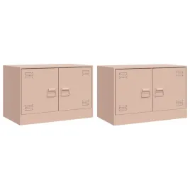 szafki-pod-telewizor-2-szt-rozowe-67x39x44-cm-stalowe
