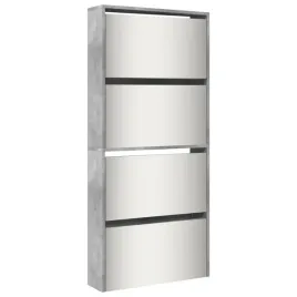 szafka-na-buty-z-lustrem-4-poziomy-szary-beton-63x17x134-cm