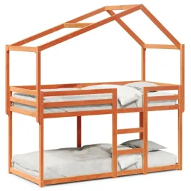 lozko-z-pietrem-i-daszkiem-woskowy-braz-80x200-cm