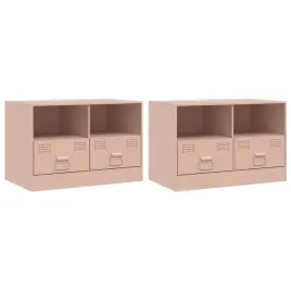 szafki-pod-telewizor-2-szt-rozowe-67x39x44-cm-stalowe