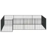 kojec-dla-psa-16-paneli-czarny-stal-galwanizowana-material-inny-material