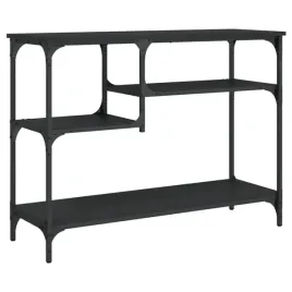 stolik-konsolowy-z-polkami-czarny-100x35x75-cm