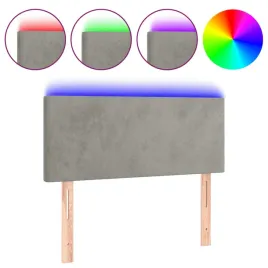 zaglowek-do-lozka-z-led-jasnoszary-100x5x78-88-cm-aksamit