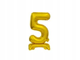balon-foliowy-stojacy-cyfra-5-zlota-38-cm