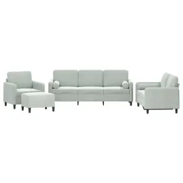 4-cz-komplet-wypoczynkowy-z-poduszkami-jasnoszary-aksamit