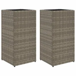 donice-ogrodowe-2-szt-szare-30x30x60-cm-rattan-pe