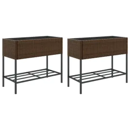 donice-ogrodowe-z-polka-2-szt-braz-90x40x75-cm-polirattan