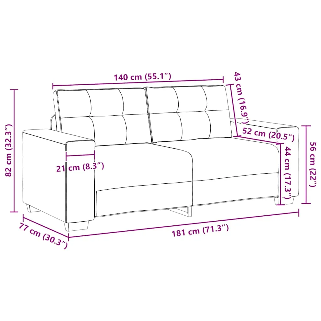 sofa-dwuosobowa-brazowa-140-cm-aksamit-stan-nowy