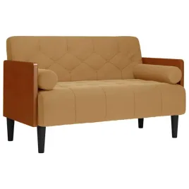 sofa-dwuosobowa-z-poduszkami-walkowymi-brazowa-110-cm-aksamit