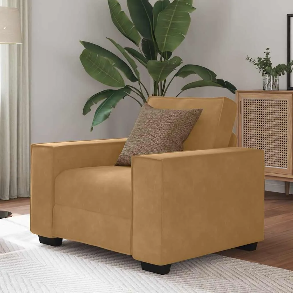 sofa-fotel-brazowy-60-cm-aksamit