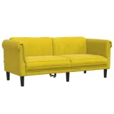 sofa-dwuosobowa-zolta-aksamit