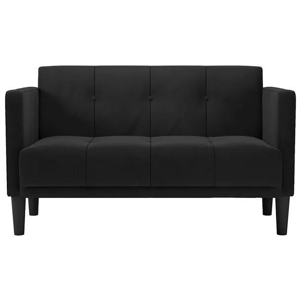 sofa-dwuosobowa-czarna-111-cm-aksamit-waga-z-opakowaniem-20-35-kg