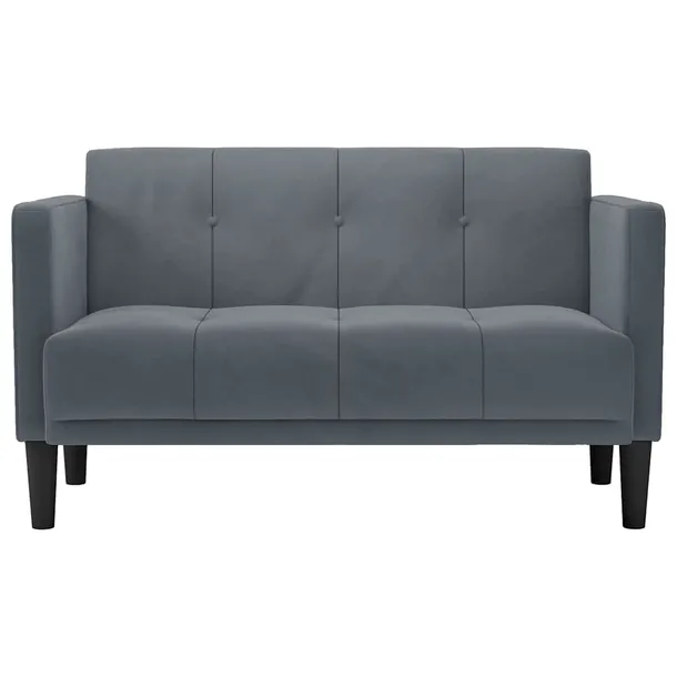 sofa-dwuosobowa-ciemnoszara-111-cm-aksamit-waga-z-opakowaniem-20-35-kg