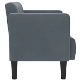 sofa-dwuosobowa-ciemnoszara-111-cm-aksamit-stan-nowy