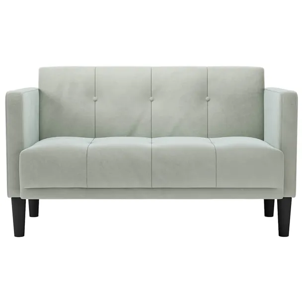 sofa-dwuosobowa-jasnoszara-111-cm-aksamit-waga-z-opakowaniem-20-35-kg
