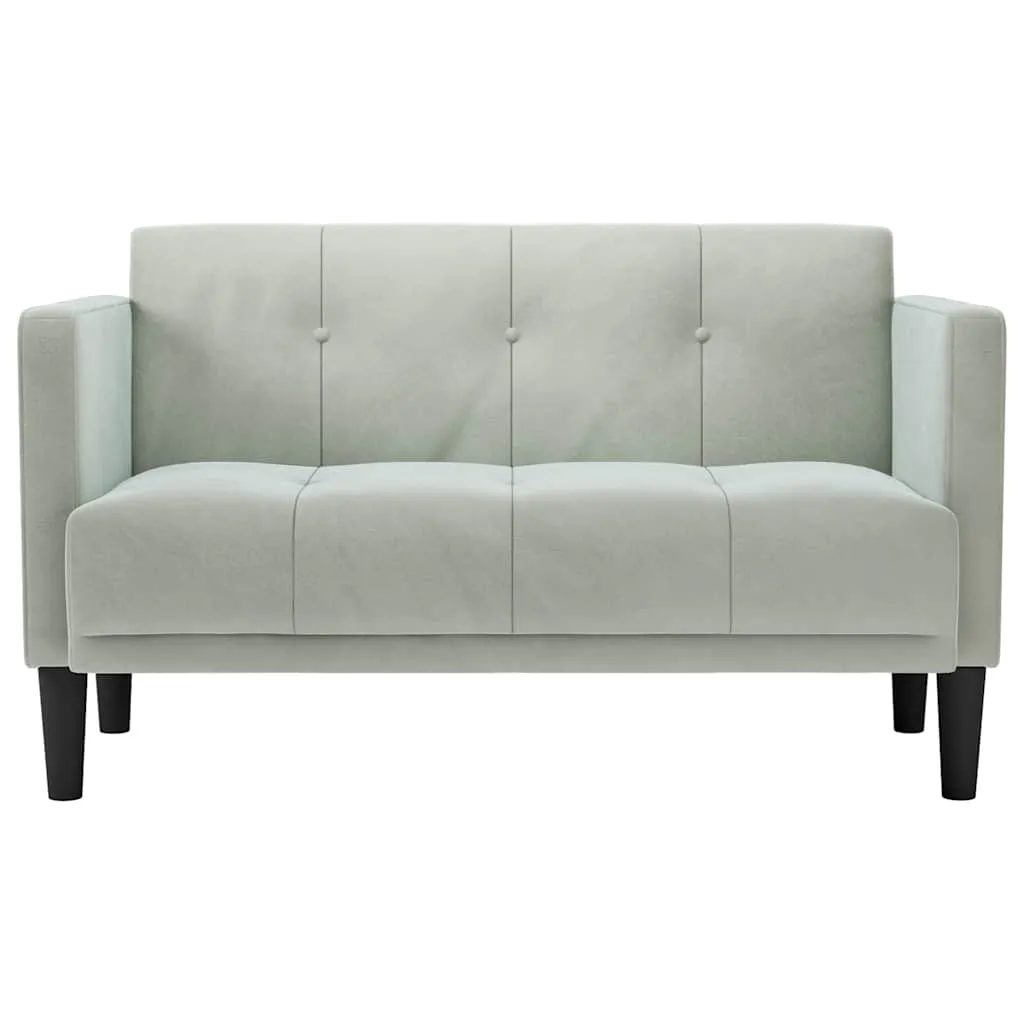 sofa-dwuosobowa-jasnoszara-111-cm-aksamit-marka-vidaxl