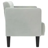 sofa-dwuosobowa-jasnoszara-111-cm-aksamit-stan-nowy