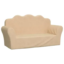 sofa-dla-dzieci-2-os-kremowa-miekki-plusz